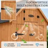 HOMAVO Gerätehaus Holz mit Kaminholzregal & UV-Schutz Produktbild-Vorschau 5