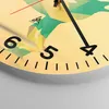 Wanduhr - Rund - Glasuhr - Wolf modern Grafik - 30x30cm - Produktbild-Vorschau 5
