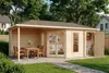 Alpholz 5-Eck Gartenhaus Liwa mit Anbau aus Holz in Produktbild-Vorschau 7