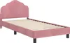 vidaXL Kinderbedframe met hoofdeinde, roze, 90 x 190 cm, Productafbeelding-voorbeeld 4
