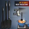 Walfos Silikon Spatel Set Hitzebeständig 600°F Schwarz (5 Produktbild-Vorschau 6