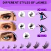 INF DIY Wimpernverlängerung 60D Falsche Wimpern Flauschig Produktbild-Vorschau 5