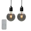 2er Set Hängelampe außen Batterie + Fernbedienung, G95, 9,5 Produktbild-Vorschau 2