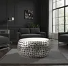 FineBuy Table basse design ronde 66 cm Aluminium argenté et Voir les images du produit 2