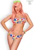 Chilirose Push-Up Bikini Set CR3660 Bikini in blau/weiß mit Produktbild-Vorschau 6