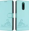 Leder Hülle für Xiaomi Redmi 8 Süße Katze Flip Case Produktbild-Vorschau 2