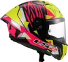 LS2 Integralhelm FF805 Thunder Carbon GP Aero XL Gelb / Rot Produktbild-Vorschau 4