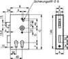 AMF Schiebetor-Schlosskasten 140SD-40Z für Doppelzylinder Produktbild-Vorschau 3
