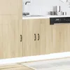 A modern kitchen interior with light wood cabinets and a sink. Produktbild-Vorschau