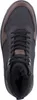 A top-down view of a black and brown men's boot with black laces and a fur lining. Podgląd zdjęcia produktu