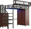 Letto a soppalco in metallo Fortuna Lai 90 × 200 cm Con Anteprima dell’immagine prodotto 10