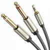 UGREEN AV126 Kabel TRS 3.5 mm do 2x TS 6.35 mm - 2m (szary) Podgląd zdjęcia produktu 28