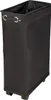 A black laundry basket with wheels. Produktbild-Vorschau
