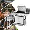 Royal Gourmet 4+1 Brenner Gasgrill Grillwagen mit Produktbild-Vorschau 9