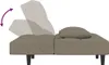 Schlafsofa 2-Sitzer mit 2 Kissen Hellgrau Samt Produktbild-Vorschau 7