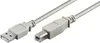 goobay USB 2.0 A/USB 2.0 B Kabel 3,0 m grau Produktbild-Vorschau 1
