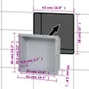 vidaXL Sprchová nika Matt Grey 41x36x10 cm Náhľad obrázku produktu 6
