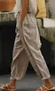 ASKSA Damen Leinenhosen 7/8 Sommer Leicht Leinen Hosen Produktbild-Vorschau 2