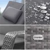 Casaria® Chaise longue en polyrotin Gris Anthracite coussin Voir les images du produit 4