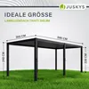 Juskys Lamellendach Tahiti 3x5,9 m - Stahl Pergola stabil & Produktbild-Vorschau 6