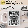 Wikinger Tasse Geschenk Nicht alle Probleme Schwert Lösen Produktbild-Vorschau 3