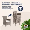 CASARIA® Polyrattan Gartenmöbel Set 7teilig Stühle Produktbild-Vorschau 8