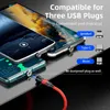 2 × câble de charge magnétique 3 en 1 Compatible avec Mirco Voir les images du produit 3