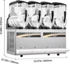 SucceBuy Slush machine 4 x 12 L, Kostkarka do lodu 1650 W Podgląd zdjęcia produktu 8