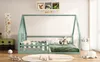 Sweiko lit plat, 140x200 cm, lit d'enfant, barre de maison, Voir les images du produit 16