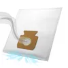 A vacuum cleaner bag with airflow graphics. Produktbild-Vorschau