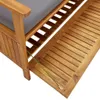 vidaXL Gartenbank mit Stauraum 120 cm Massivholz Akazie - Produktbild-Vorschau 9