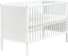 BELIANI Babybett weiß MDF 60 x 120 cm mit Stäben Produktbild-Vorschau 1