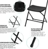6er Set Klappstühle aus Kunststoff - Extrem Flach (nur Produktbild-Vorschau 8