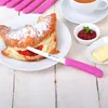 GRÄWE Tafel- Brötchenmesser / Frühstücksmesser Set pink Produktbild-Vorschau 3