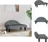 vidaXL Pelíšek pro psy tmavě šedý 70x52x30 cm samet - Náhled obrázku produktu 1