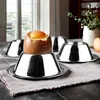 Eierbecher 4er Set + 6 Löffel Edelstahl Eier Becher Metall Produktbild-Vorschau 6