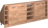 A long, modular cabinet unit with multiple doors and shelves, presented against a white background. Produktbild-Vorschau