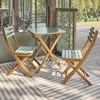 Set tavolo da giardino in legno di acacia con 2 sedie Anteprima dell’immagine prodotto 3