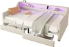 MODFU Schlafsofa Tagesbett 90x200cm mit Lattenrost und zwei Produktbild-Vorschau 9