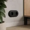 Prise double encastrée de style rétro I VX1, noir mat Voir les images du produit 5