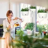 Relaxdays Blumenampel mit Wasserspeicher, Set, 3 Größen, Produktbild-Vorschau 3