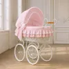 Retro Victoria Moseskorb - Weiße + rosa Bettwäsche mit Produktbild-Vorschau 8