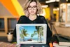 MuchoWow® Laptop Aufkleber Sticker Cover Aussicht - Strand Produktbild-Vorschau 5