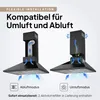 Diagrams illustrating two installation modes of a kitchen range hood: exhaust mode and recirculation mode. Produktbild-Vorschau