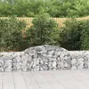 vidaXL Gabionen mit Hochbogen 15 Stk. 300x30x60/80 cm Produktbild-Vorschau 2