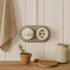 Cadre porcelaine rétro apparent double I QR1 gris-beige Voir les images du produit 5