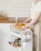 SONGMICS vozík, kuchyňský vozík, 3 kovové mřížkované Náhled obrázku produktu 5