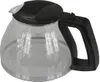 A glass coffee pot with a black lid and handle. Produktbild-Vorschau
