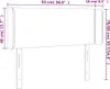 vidaXL Kopfteil mit Ohren Taupe 93x16x78/88 cm Stoff - Produktbild-Vorschau 9