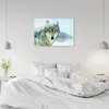 Tableau sur toile loup sur fond montagneux 120x80 cm Feeby Voir les images du produit 4